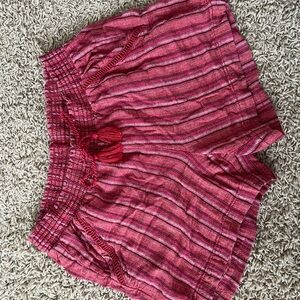 Briggs New York Red Textured Fabric